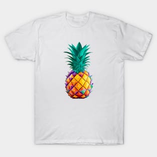 Pineapple in Colorful Colors T-Shirt